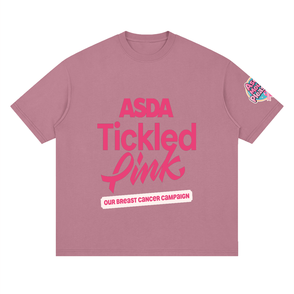 Tickled Pink Loose Drop Shoulder T-Shirt