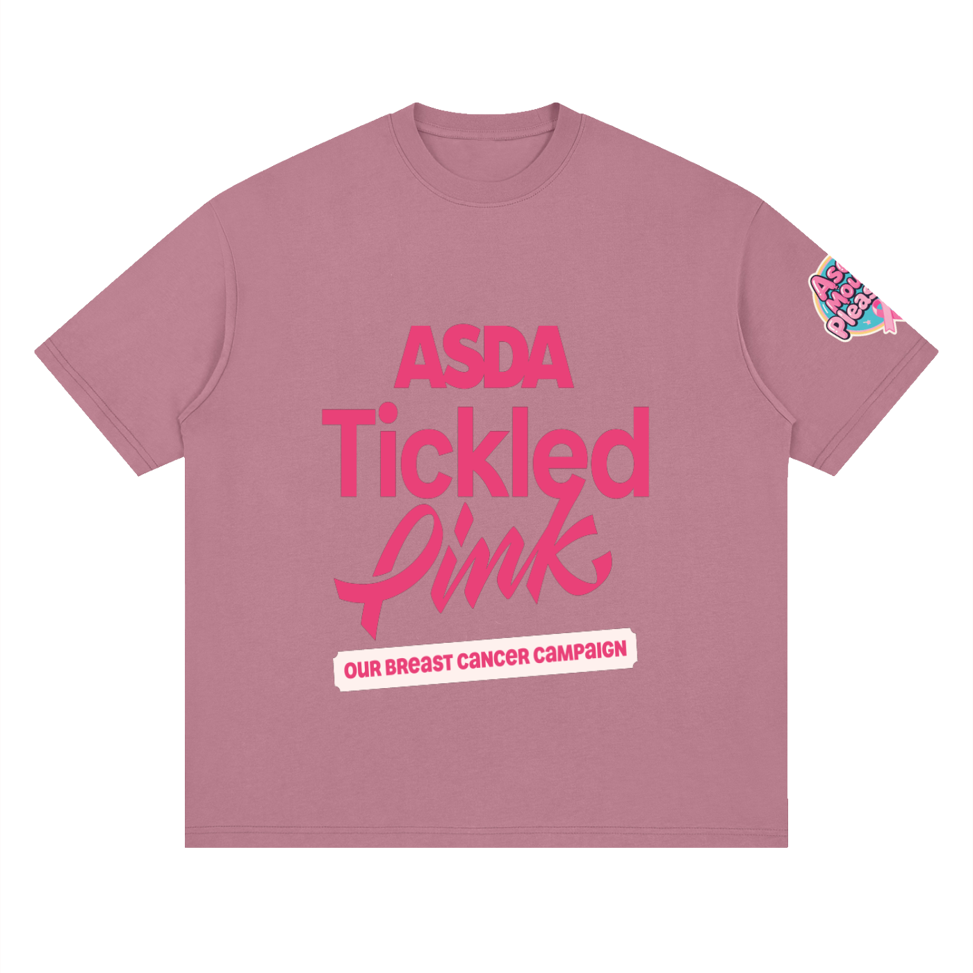Tickled Pink Loose Drop Shoulder T-Shirt