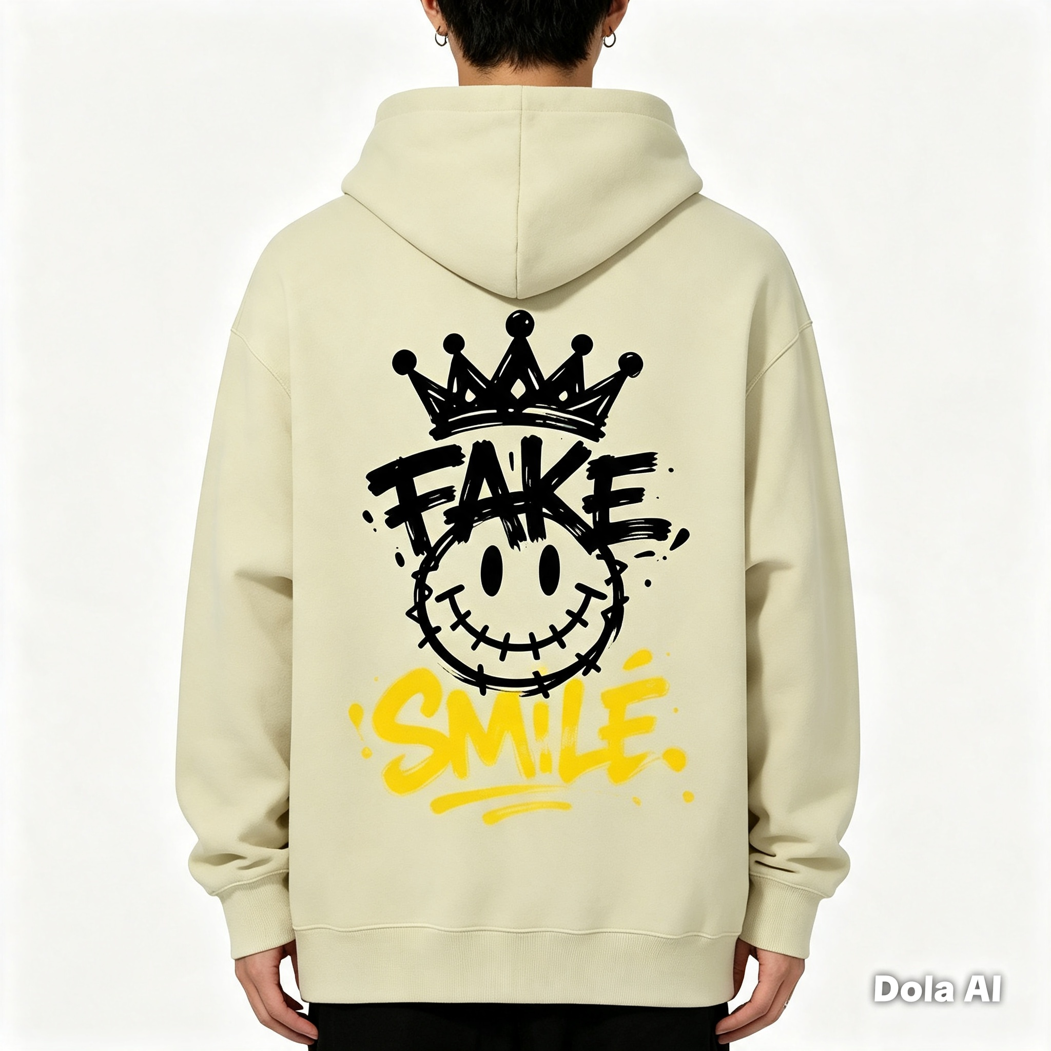 Fake Smile  Unisex Cotton Hoodie