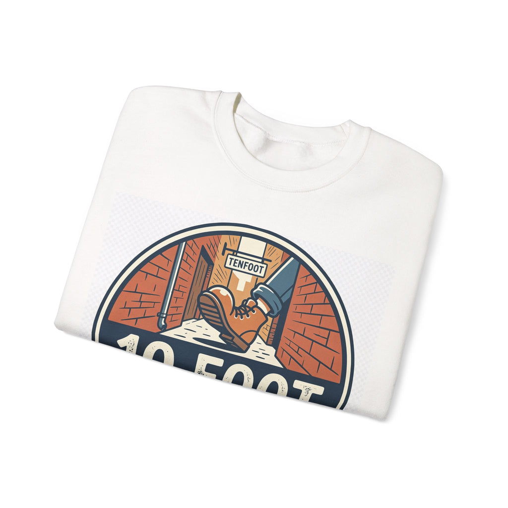 10 Foot Clothing Crewneck Sweatshirt — Retro Charity & Gaming Logo