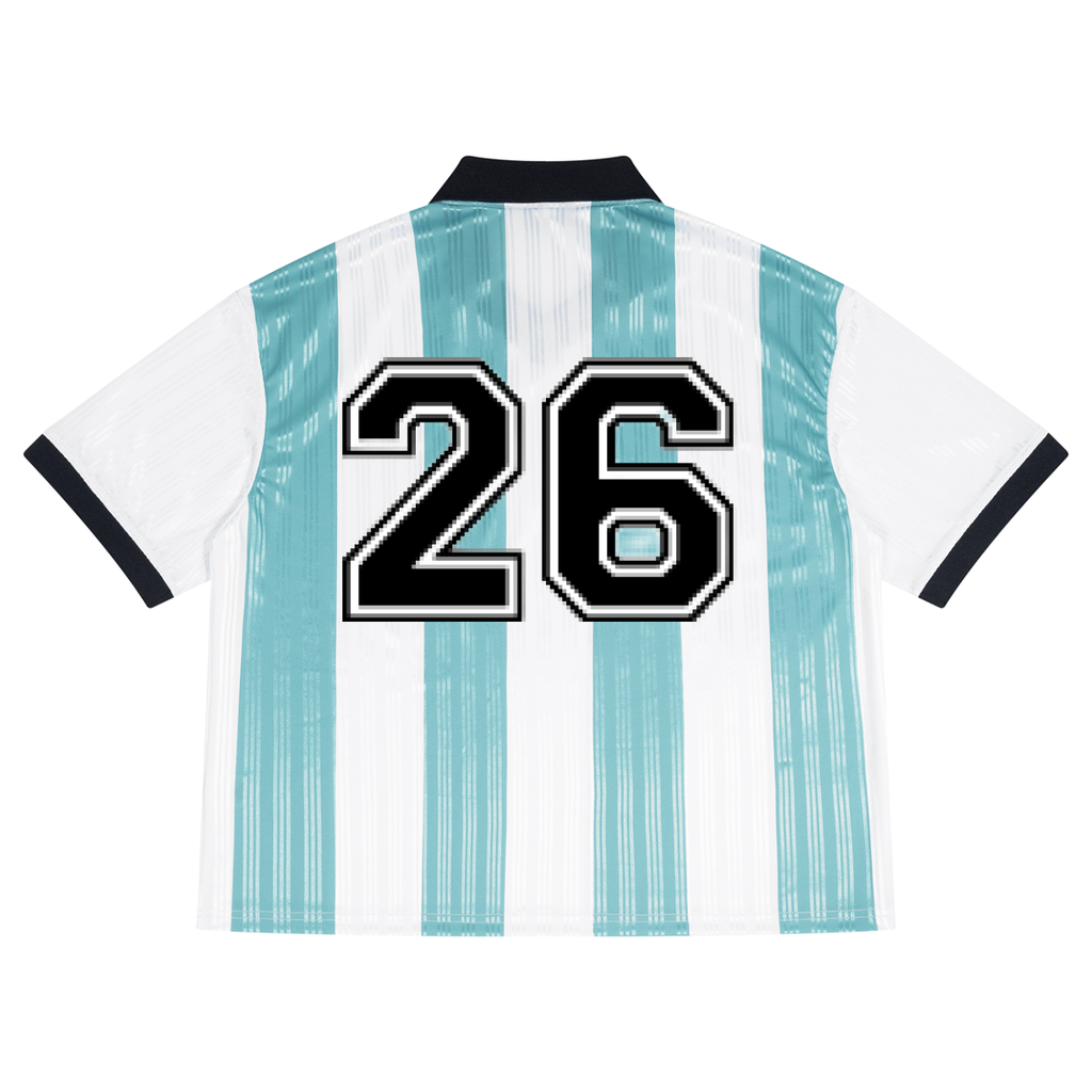 Ten Foot FC Boxy Striped Collared Soccer Jersey