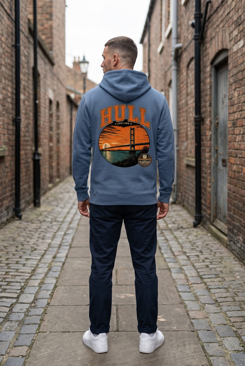 Hull Bridge hoodie mockup