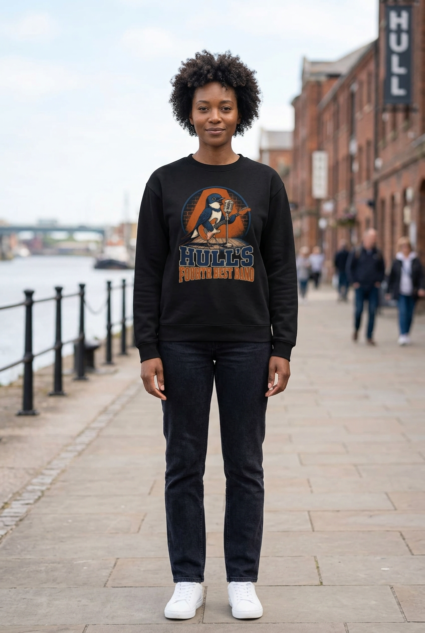 Hull’s Fourth Best Band sweatshirt mockup