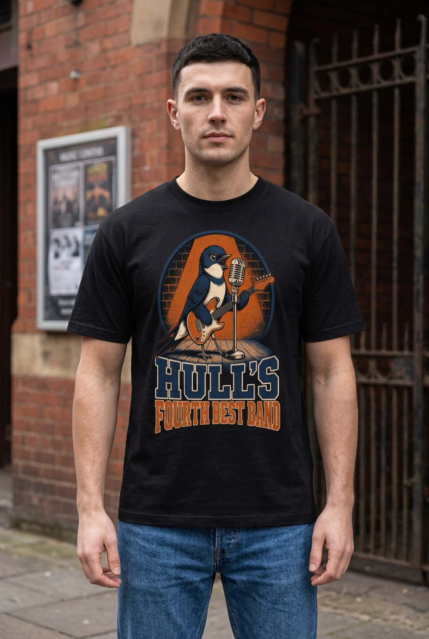 Hull’s Fourth Best Band tee mockup