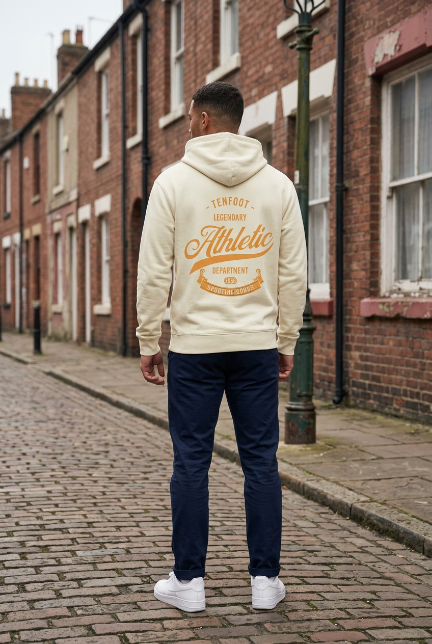 TF Athletic hoodie mockup